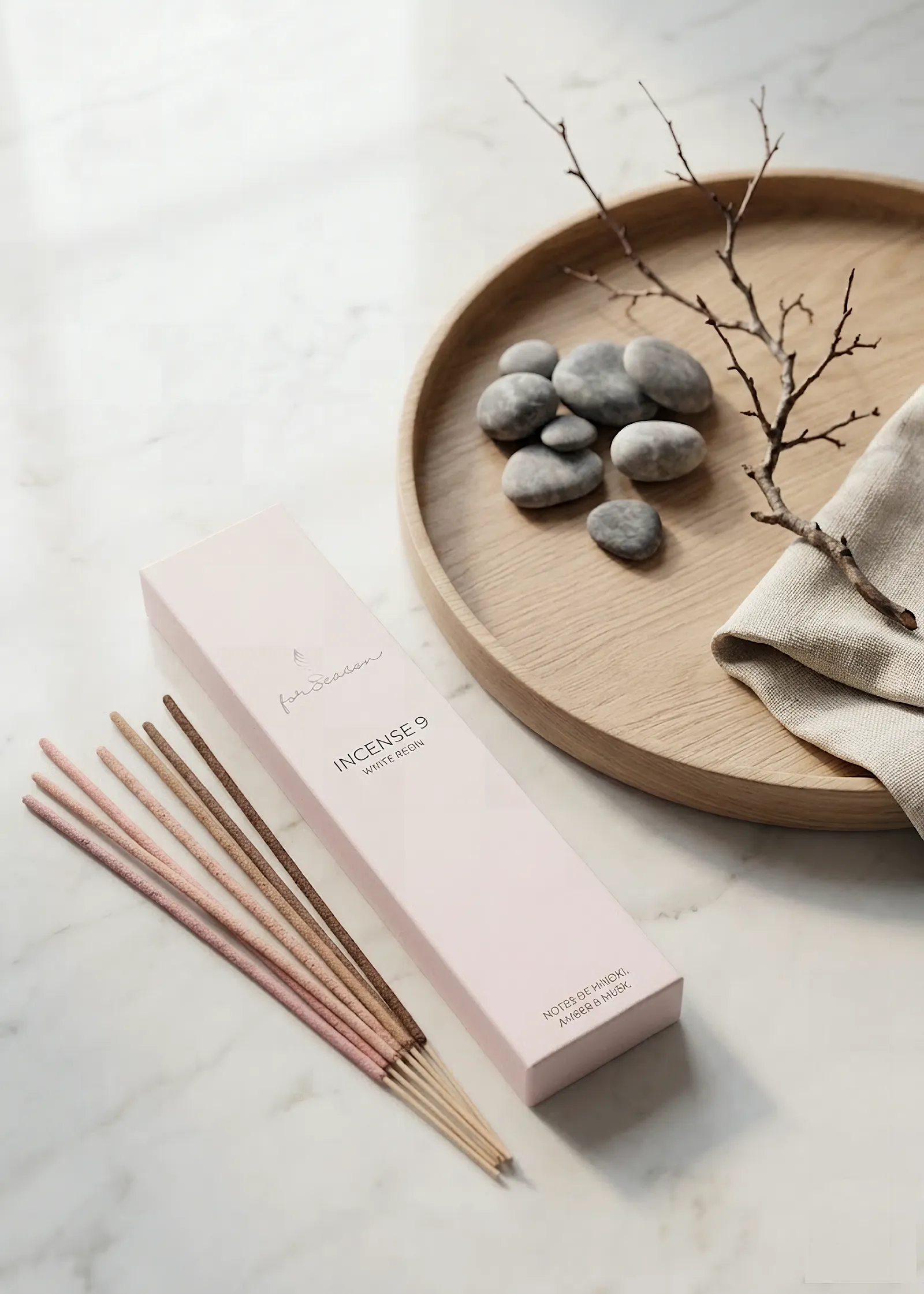 INCENSE 9 — White Resin scented candle